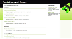 Desktop Screenshot of guides.dradisframework.org